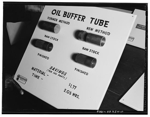 Oil buffer tube 1940s - oil,