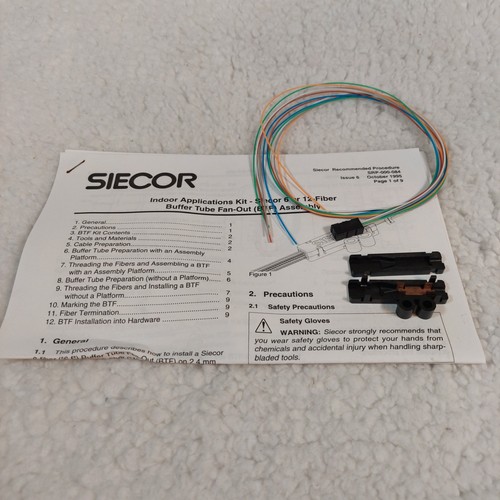 Siecor fan bt25 fiber - siecor, fan-bt25-06